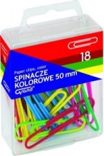 Spinacze Grand kolorowe T4 50 mm 18 sztuk