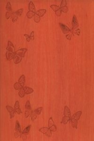 Notatnik B5 Ivory Motyle pomarańczowy