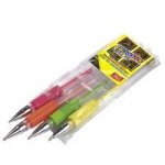 Długopisy żelowe fluorescencyjne 4 kolory