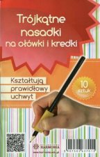 Trójkątne nasadki na ołówki i kredki 10 sztuk