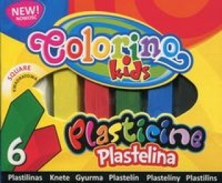 Plastelina kwadratowa Colorino Kids 6 kolorów