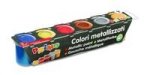 Farby Primo metalizujące 6 kolorów w plastikowych pojemniczkach