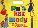 Pokaz mody Blok do kolorowania z naklejkami