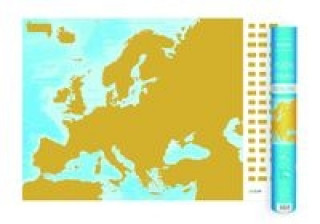 Europa mapa zdrapka 1:9 000 000