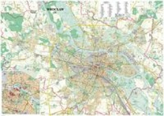 Wrocław mapa ścienna laminowana 1:26 000