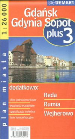 Gdańsk Gdynia Sopot plus 3 1:26 000 plan miasta