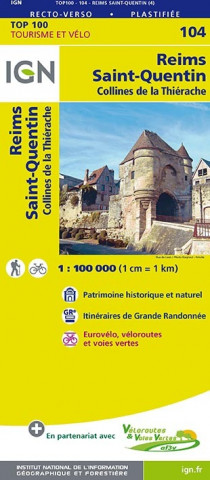 IGN 1 : 100 000 Reims - St. Quentin. Collines de la Thierache