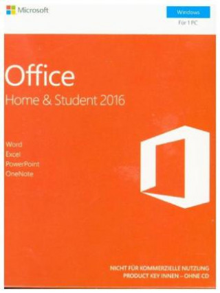 Microsoft Office Home and Student 2016, 1 User, 1 Product Key Card