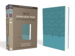 NIV, Super Giant Print Reference Bible, Imitation Leather, Blue, Red Letter Edition
