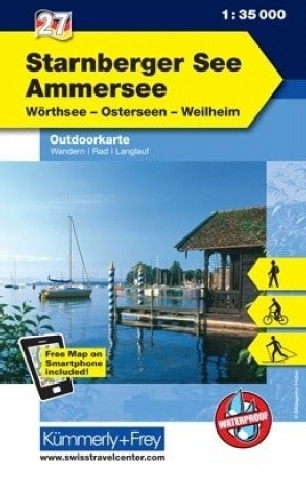 KuF Deutschland Outdoorkarte 27 Starnberger See - Ammersee 1 : 35.000