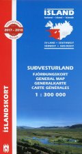 ISLANDSKORT  SOUTH WEST