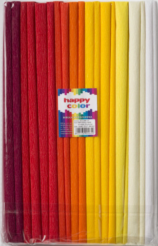 Bibuła marszczona Happy Color Kolory ciepłe