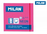 Karteczki Milan neonowe 75x75 mm różowe 80 sztk