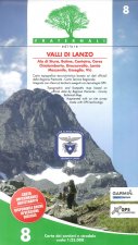 Carta n. 8. Valli di Lanzo. Carta dei sentieri scala 1:25.000