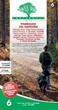 Carta n. 6. Pinerolese e val Sangone. Carta dei sentieri e stradale 1:25.000
