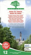 Carta n. 12. Bassa Val Varaita, Bassa Val Maira. Carta sentieri e stradale 1:25.000