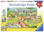 Ein Tag im Zoo. Kinderpuzzle 2 x 24 Teile
