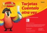 Lectura Maravillas, Grade 1, Retelling Cards