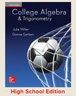 Miller, College Algebra and Trigonometry (C) 2017, 1e, Student Edition, Reinforced Binding
