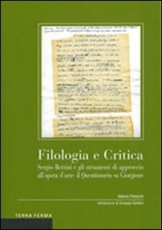 Filologia e critica. Sergio Bettini e gli strumenti di approccio all'opera d'arte: il questionario su Giorgione