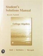 Student's Solutions Manual for College Algebra