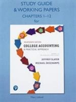 Study Guide & Working Papers for College Accounting