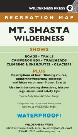 Map Mt. Shasta Wilderness Recreation