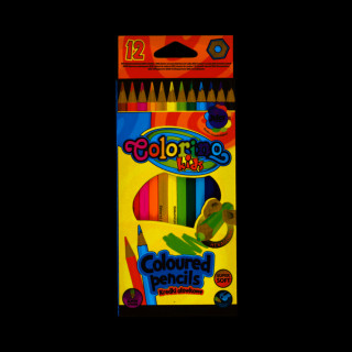 Kredki ołówkowe heksagonalne Colorino Kids 12 sztuk