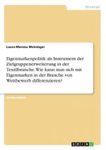 Eigenmarkenpolitik als Instrument der Zielgruppenerweiterung in der Textilbranche. Wie kann man sich mit Eigenmarken in der Branche von Wettbewerb dif