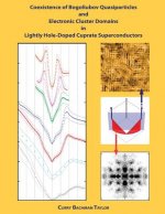 Coexistence of Bogoliubov Quasiparticles and Electronic Cluster Domains in Lightly Hole-Doped Cuprate Superconductors
