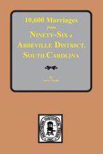 10,600 Marriages from Ninethy-Six and Abbeville District, S.C.