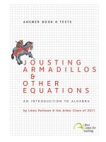 Jousting Armadillos & Other Equations: Answer Book & Tests