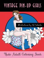 Vintage Pin-Up Girls: Nude Adult Coloring Book