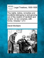 The Rights, Duties, Remedies and Incidents Belonging to and Growing Out of the Relation of Landlord and Tenant: In Two Volumes, with Forms. Volume 1 o