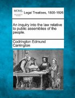 An Inquiry Into the Law Relative to Public Assemblies of the People.
