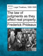 The Law of Judgments as They Affect Real Property.