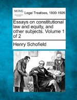 Essays on Constitutional Law and Equity, and Other Subjects. Volume 1 of 2