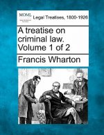 A Treatise on Criminal Law. Volume 1 of 2