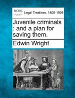 Juvenile Criminals: And a Plan for Saving Them.