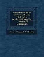 Gemeinn Tzliches W Rterbuch Zur Richtigen Verdeutschung Der ... Fremden Ausdr Cke