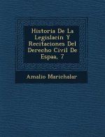 Historia De La Legislaci�n Y Recitaciones Del Derecho Civil De Espa�a, 7