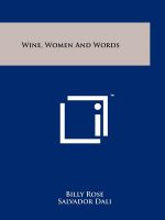 Wine, Women And Words