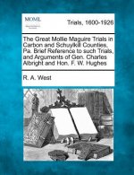 The Great Mollie Maguire Trials in Carbon and Schuylkill Counties, Pa. Brief Reference to Such Trials, and Arguments of Gen. Charles Albright and Hon.