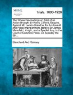 The Whole Proceedings on Trial of an Action Brought by Henry Clifford, Esquire, Against Mr. James Brandon, for an Assault and False Imprisonment. Befo