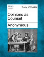 Opinions as Counsel