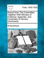 Report from the Committee; Together with Minutes of Evidence, Appendix, and Facsimiles of Various Documents