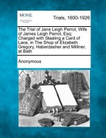 The Trial of Jane Leigh Perrot, Wife of James Leigh Perrot, Esq; Charged with Stealing a Card of Lace, in the Shop of Elizabeth Gregory, Haberdasher a