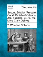 Second District [Probate] Court, Parish of Orleans. Jos. Fuentes, Et. Al., vs. Myra Clark Gaines
