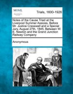 Notes of the Cause Tried at the Liverpool Summer Assizes, Before Mr. Justice Cresswell and a Special Jury, August 27th, 1845, Between W. E. Newton and