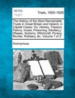 The History of the Most Remarkable Tryals in Great Britain and Ireland, in Capital Cases; Viz. Heresy, Treason, Felony, Incest, Poisoning, Adultery, }